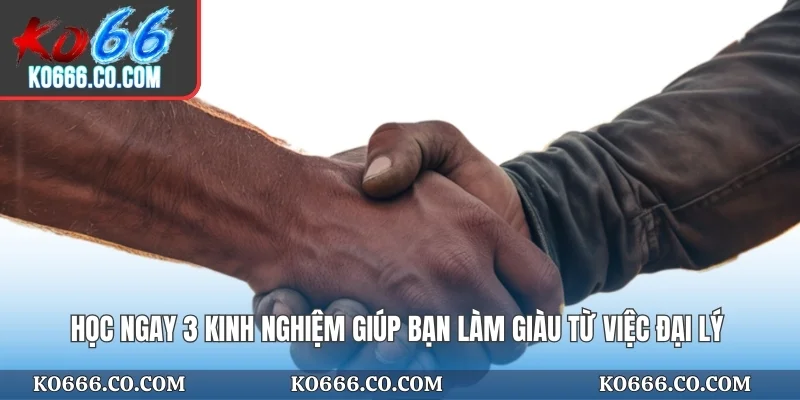 Học ngay 3 kinh nghiệm giúp bạn làm giàu từ việc đại lý