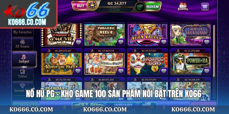 Nổ Hũ PG - Kho Game 100 Sản Phẩm Nổi Bật Trên KO66